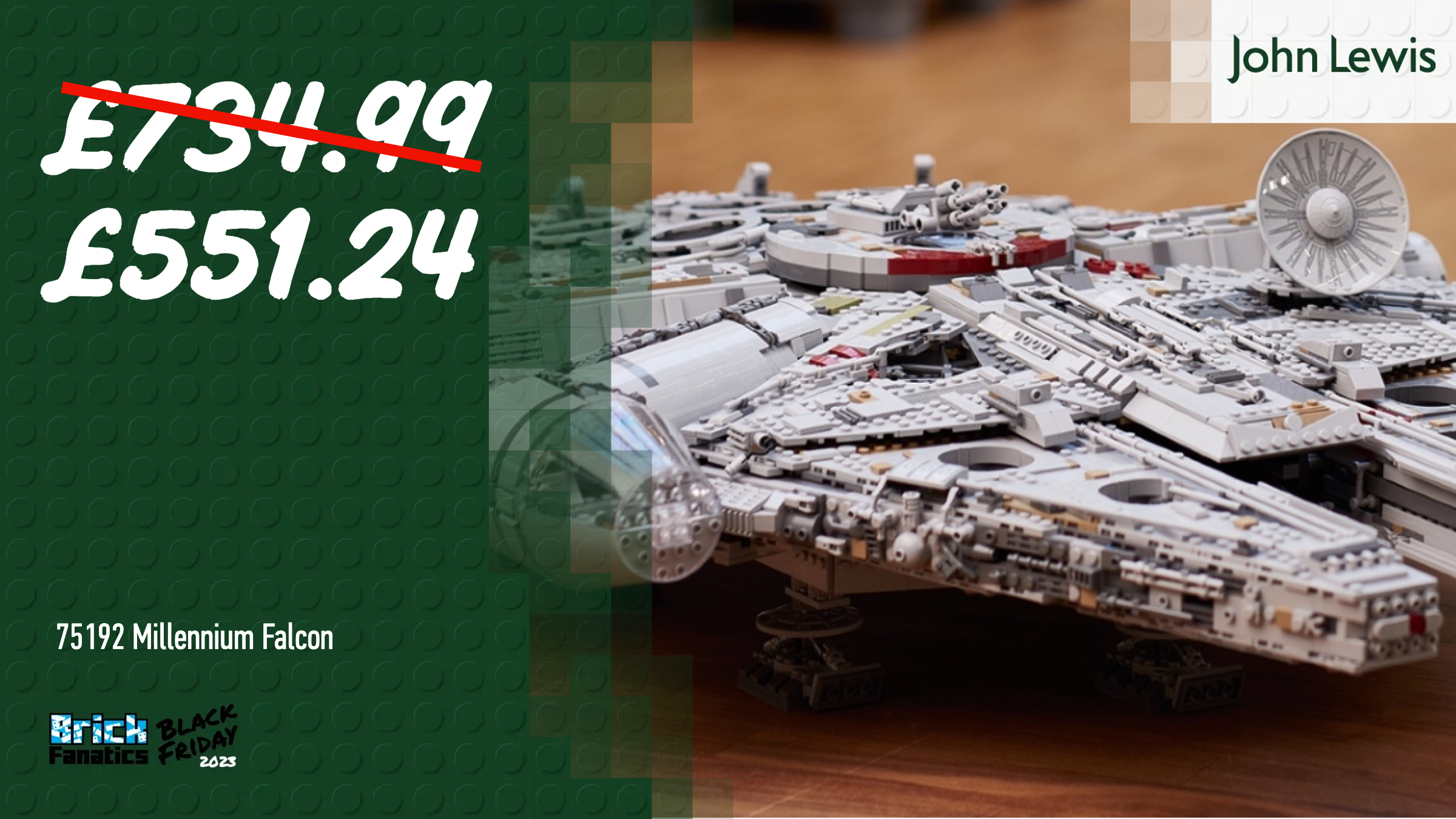 Save 25% on LEGO Star Wars UCS Millennium Falcon