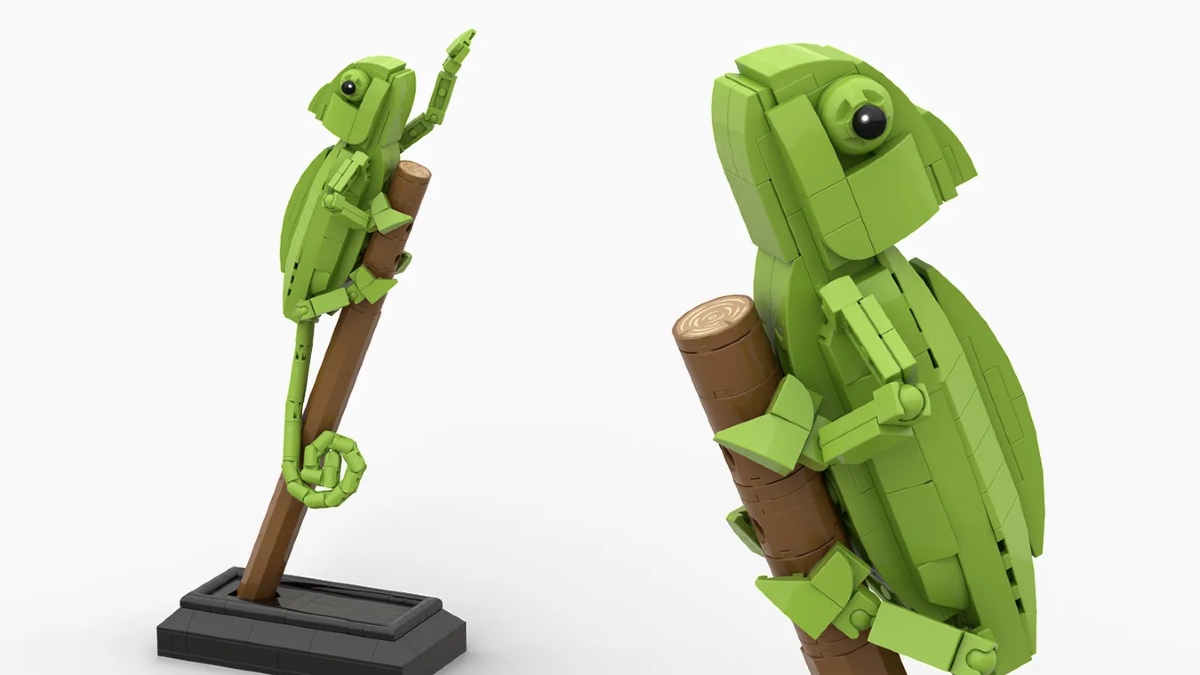 Tiny LEGO Ideas chameleon’s race to 10K couldn’t be better timed