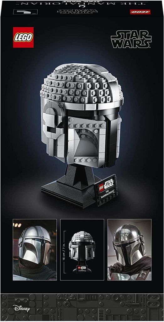 LEGO Star Wars 75328 Mandalorian Helmet box back