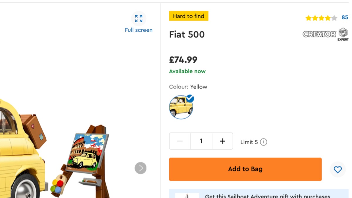 LEGO adds colour options to multiple Creator sets at LEGO.com