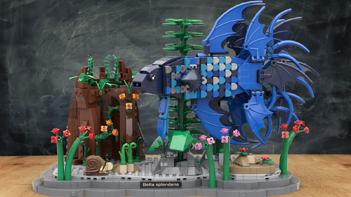 Siamese fighting fish swims to 10K on LEGO Ideas
