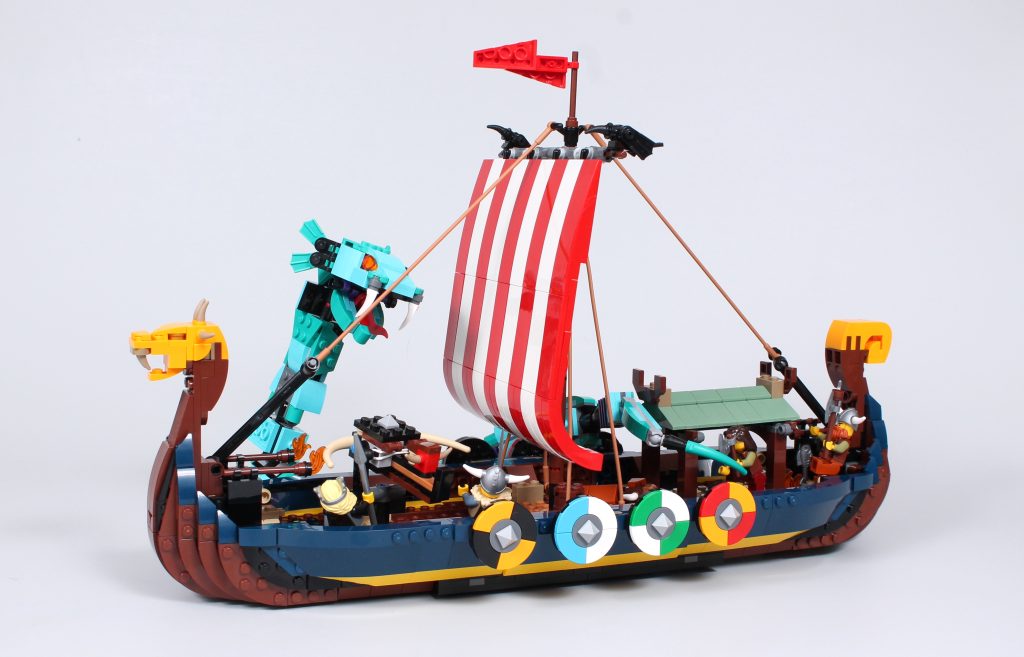 LEGO Creator 3 in 1 31132 Viking Ship and the Midgard Serpent reshoot 8 1024x657