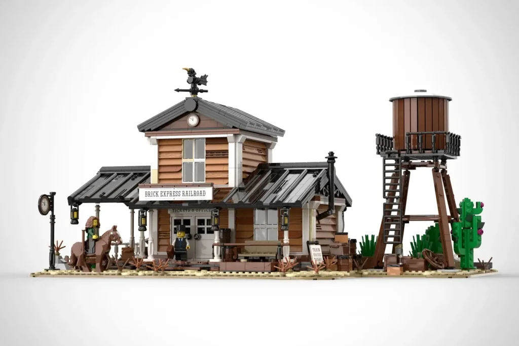 LEGO Ideas wild west train station llucky 2 1024x683