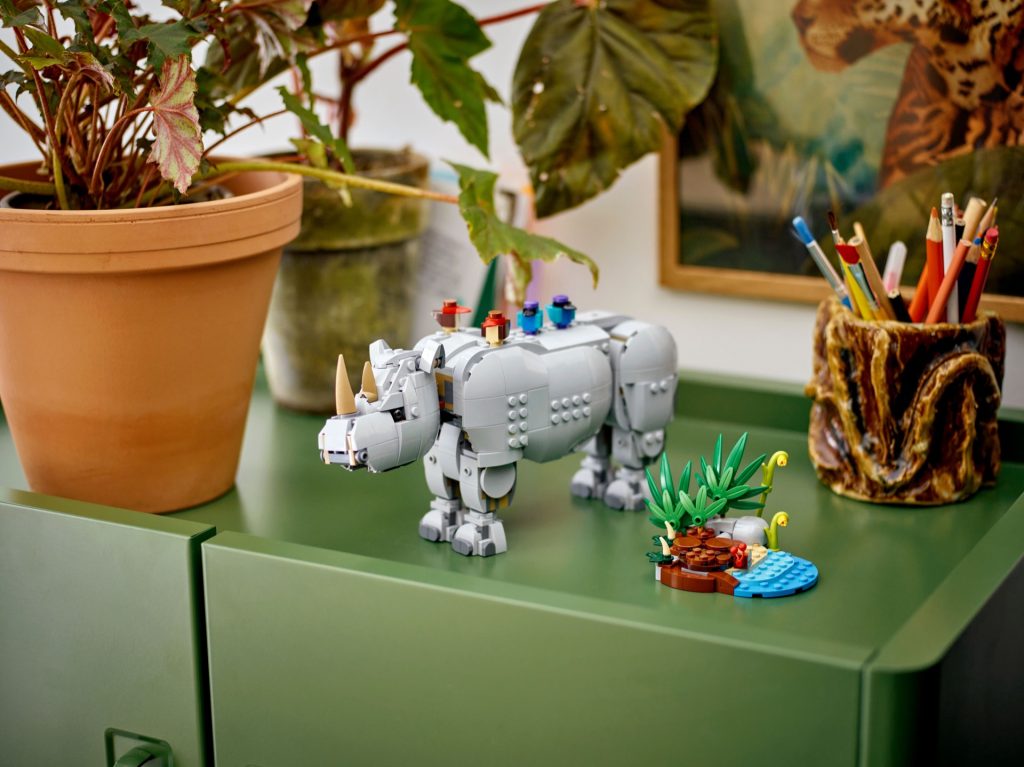 LEGO Creator 3 in 1 31171 Wild Animals Majestic Rhino with Birds 10 1024x767