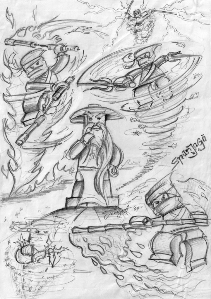 NINJAGO first drawing