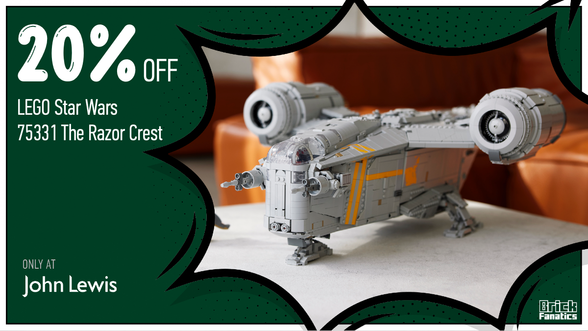 20% off LEGO Star Wars 75331 The Razor Crest back in stock at John Lewis
