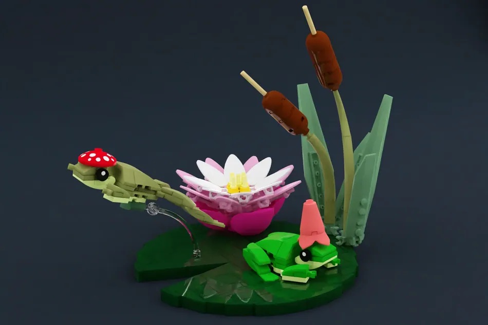 LEGO Ideas Lily Pad Frogs 3