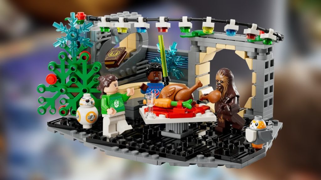 lego star wars 40658 millennium falcon holiday diorama blur background featured 1 1024x576