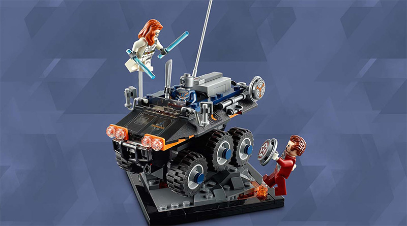 LEGO Marvel Black Widow 77905 Taskmaster’s Ambush available now