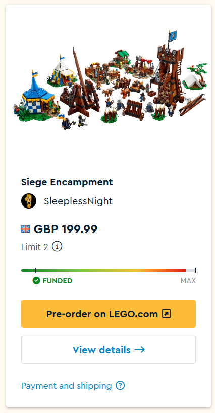 lego bricklink series 4 siege encampment feb 4 2025