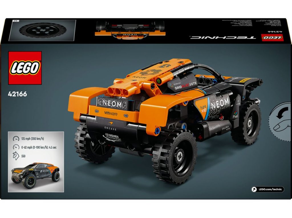 LEGO Technic 42166 NEOM McLaren Extreme E Race Car box back 1024x765
