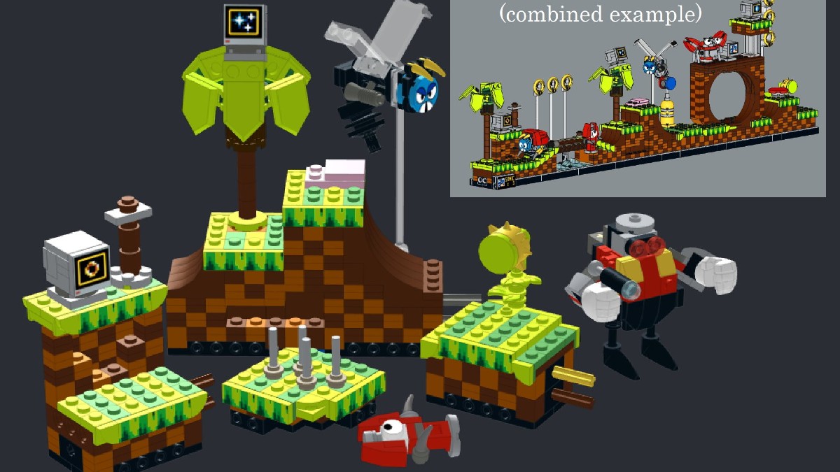 Alternate LEGO 21331 Sonic the Hedgehog model shared by fan designer