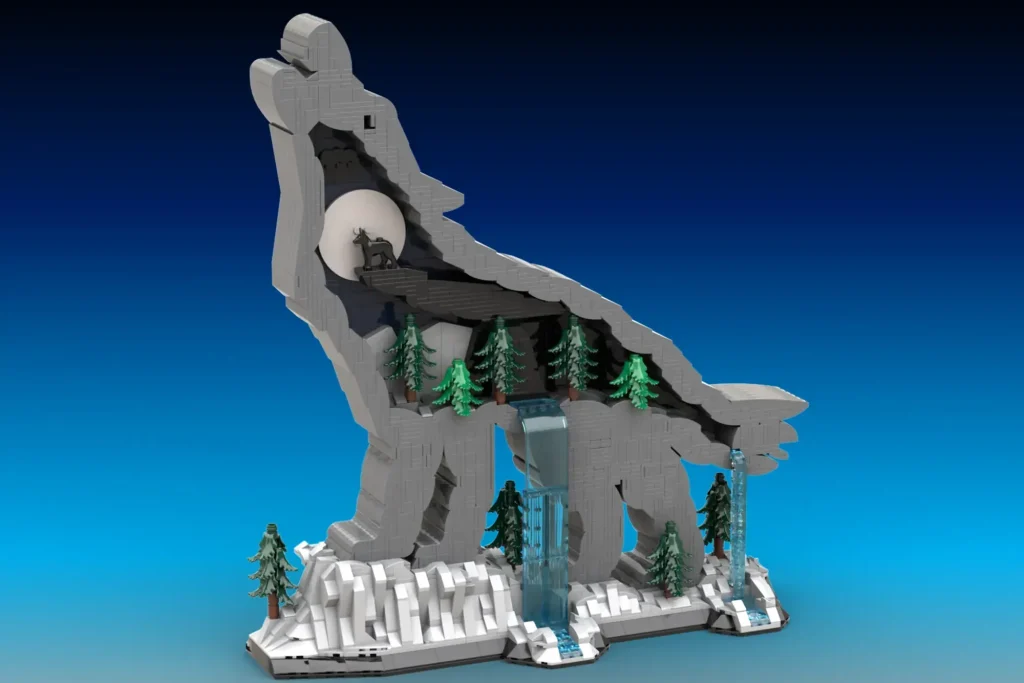 LEGO Ideas grey wolf mountain 1 1024x683