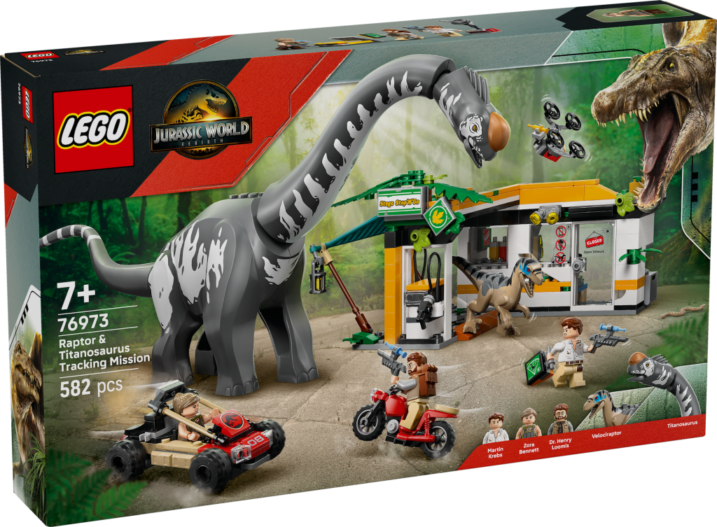 LEGO Jurassic World 76973 Raptor Titanosaurus Tracking Mission 1 1024x753