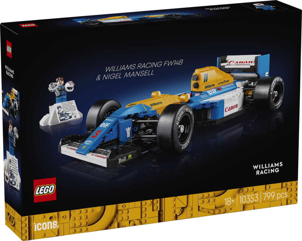 LEGO Icons 10353 Williams Racing FW24B Nigel Mansell 1 1024x819