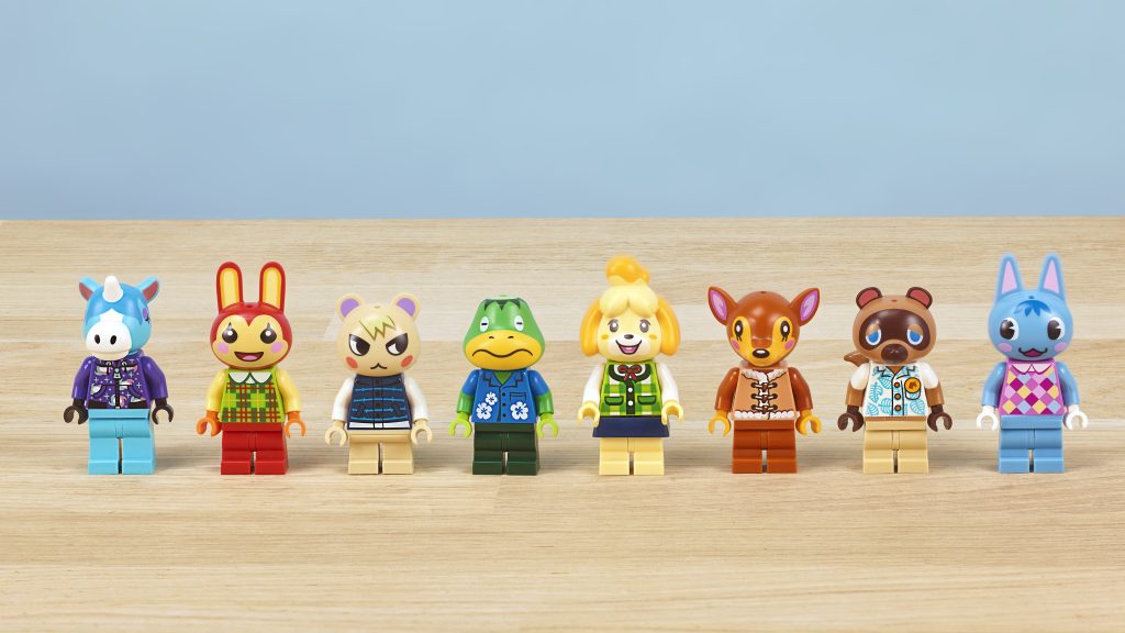 LEGO Animal Crossing minifigure line up 1024x576
