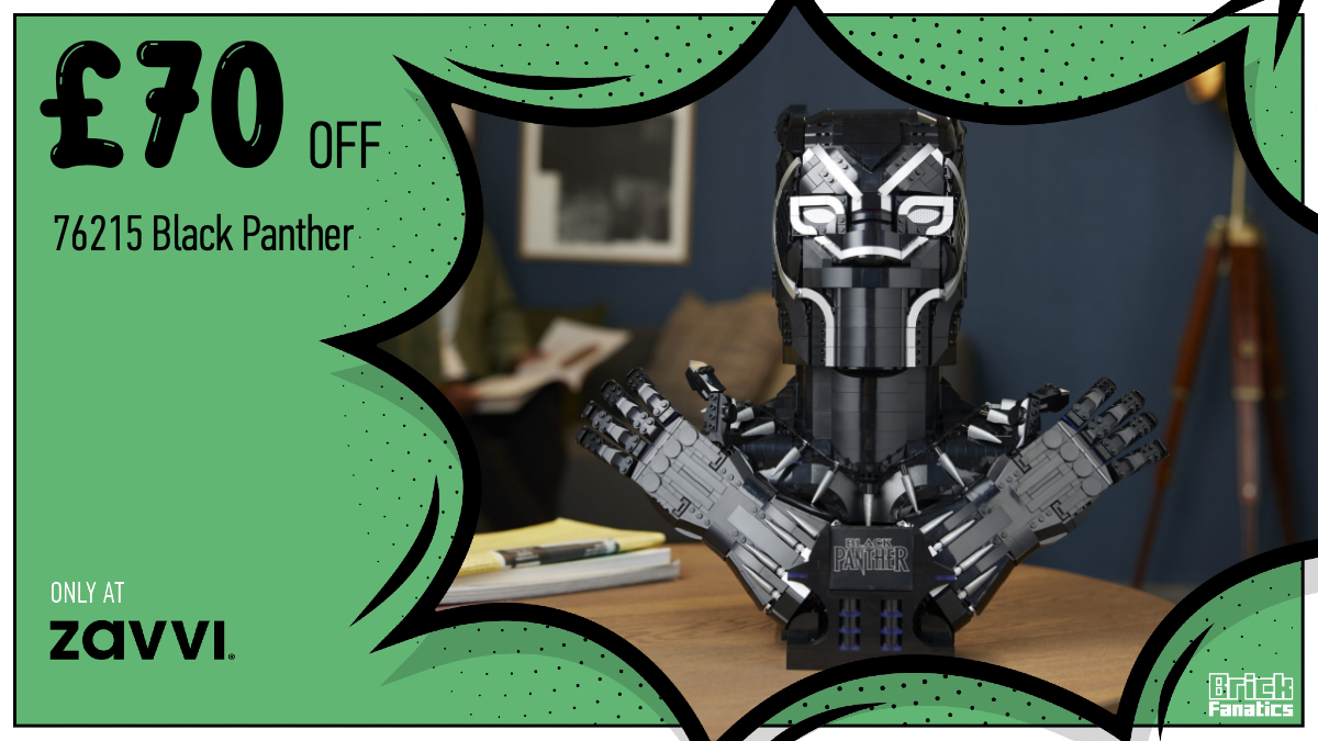 Best price yet on LEGO Marvel 76215 Black Panther at Zavvi