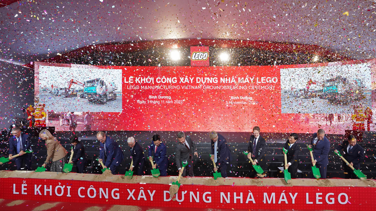 The LEGO Group has broken ground on its newest factory