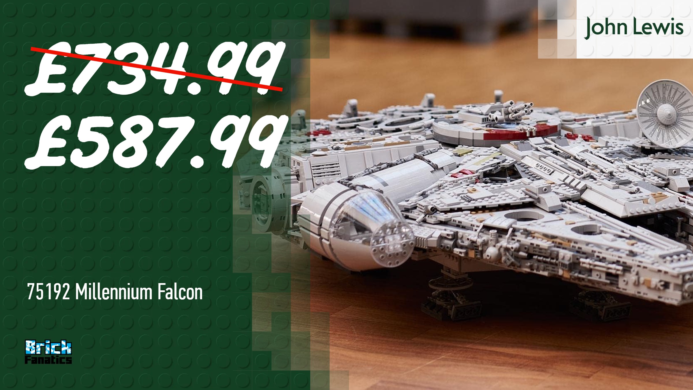Christmas came early with huge saving on LEGO Star Wars UCS Millennium Falcon