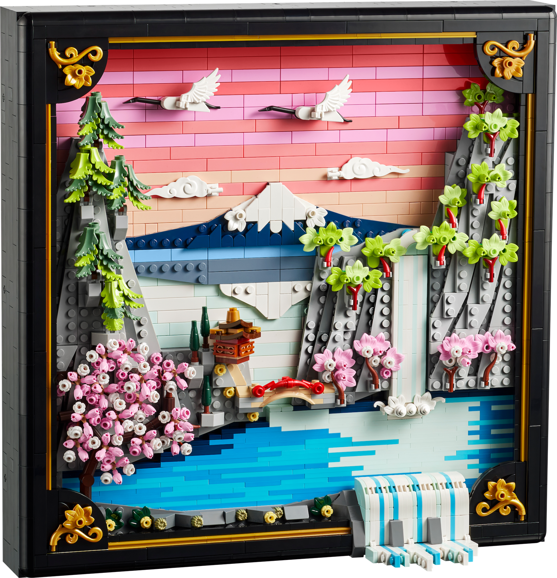 Save on LEGO Art cherry blossom wall display now