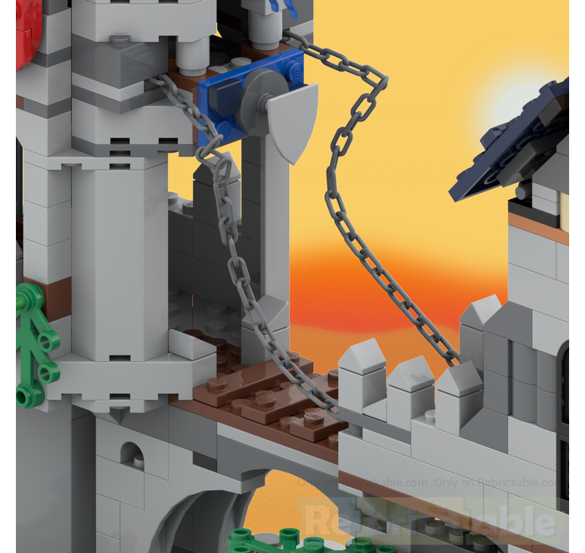 Rebrickable LEGO 31168 Bridge Keep alt build 3