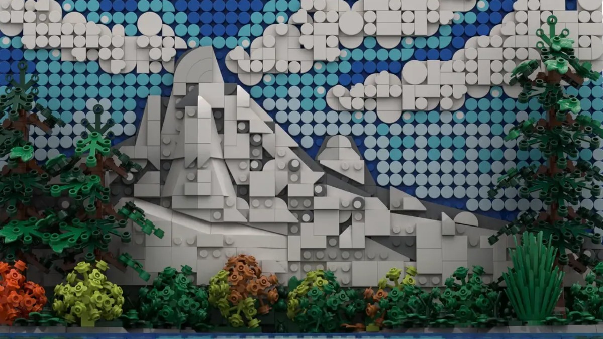 Bob Ross painting build would be right at home in LEGO Ideas