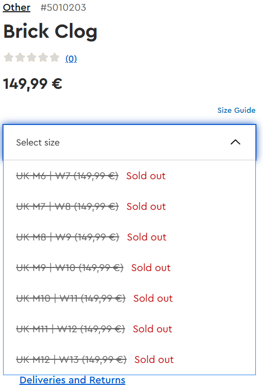 lego 5010203 brick clog eu stock