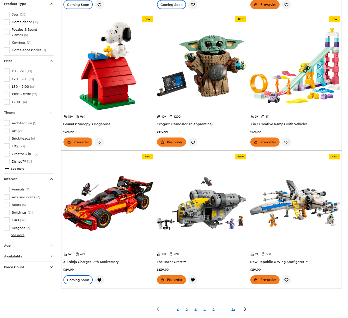 lego.com screenshot feb 23 2026