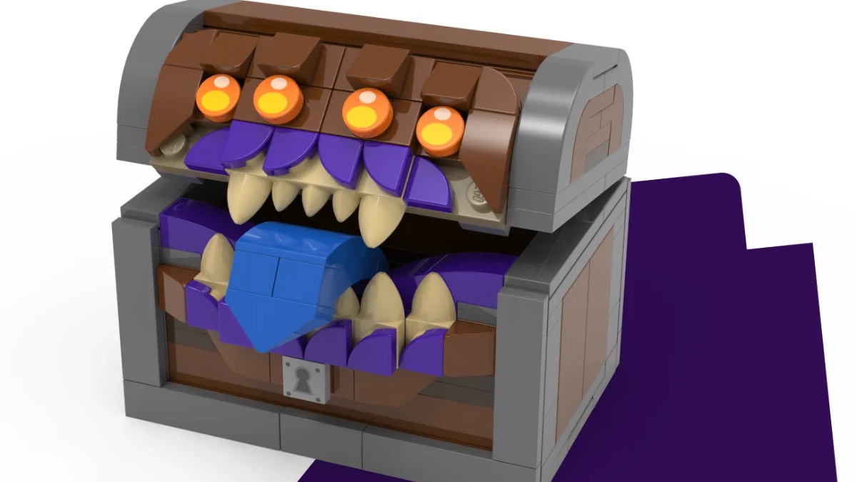 Official images of LEGO Dungeons & Dragons Mimic Dice Box GWP