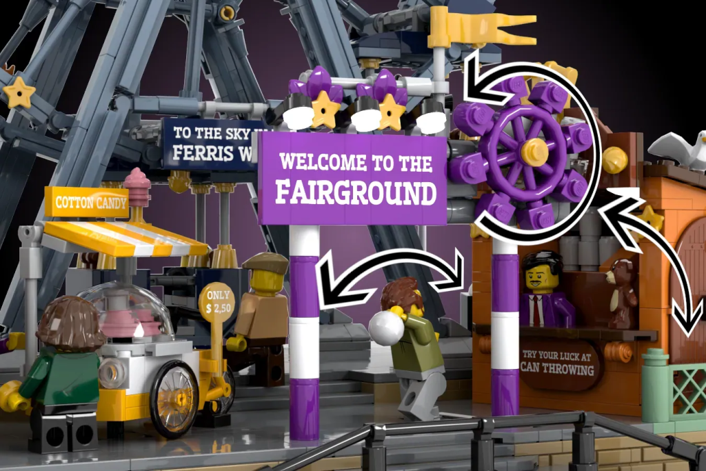 LEGO Ideas working modular fairground 1 1024x683
