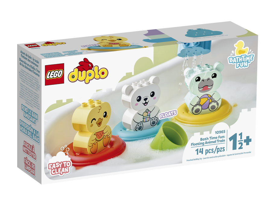 10965 Bath Time Fun Floating Animal Train box