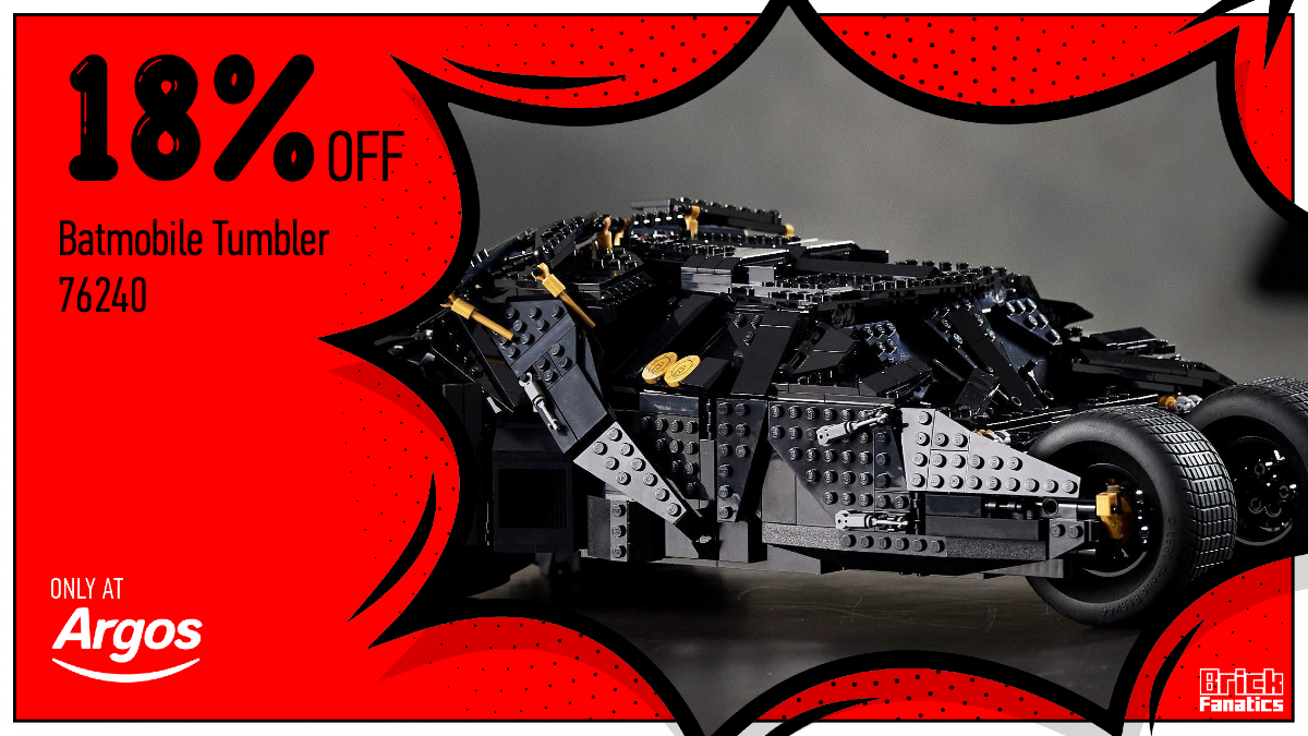 Great saving available on 76240 Batmobile Tumbler at Argos