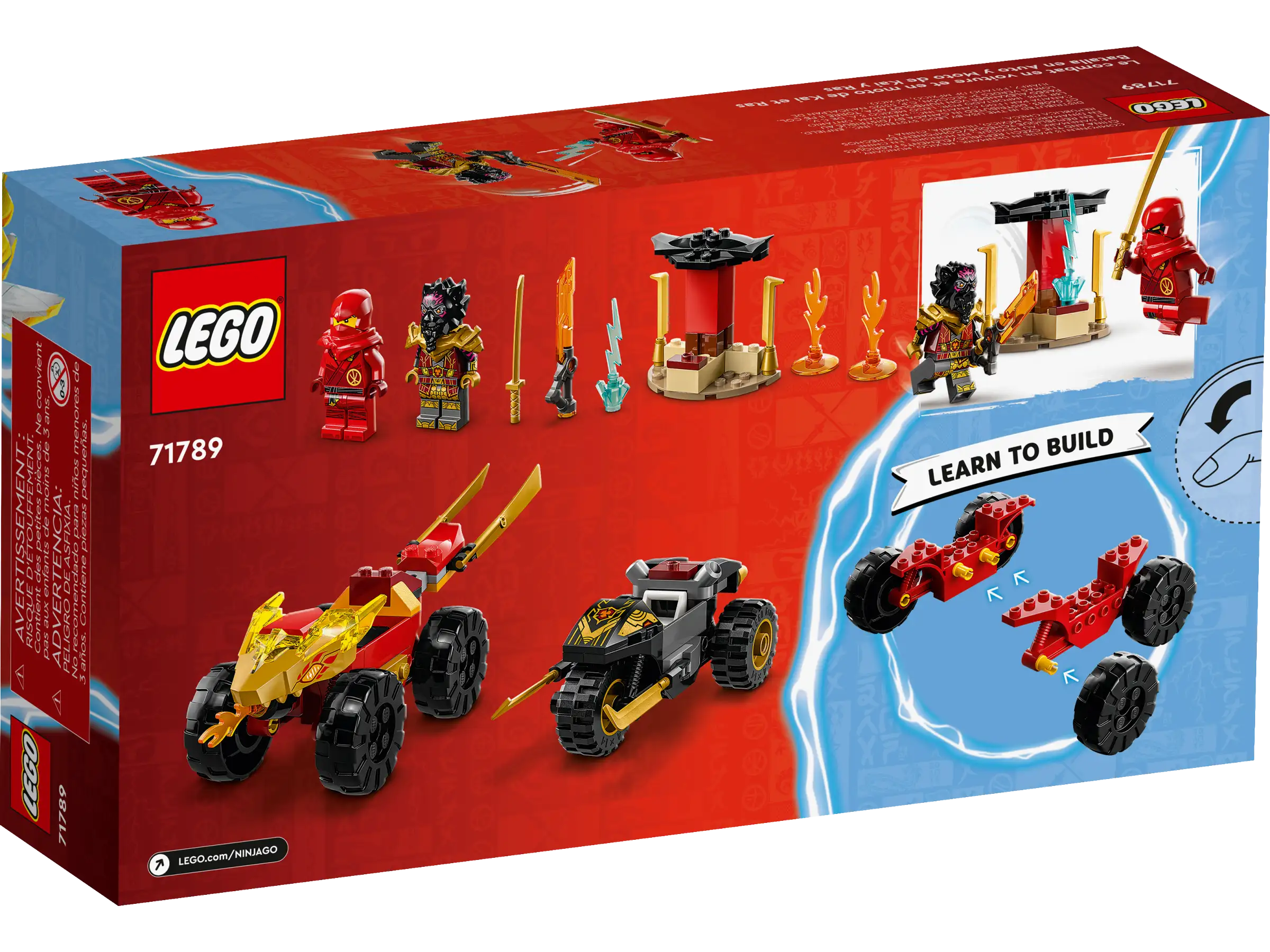 LEGO NINJAGO 71789 Kai and Rass Car and Bike Battle 6