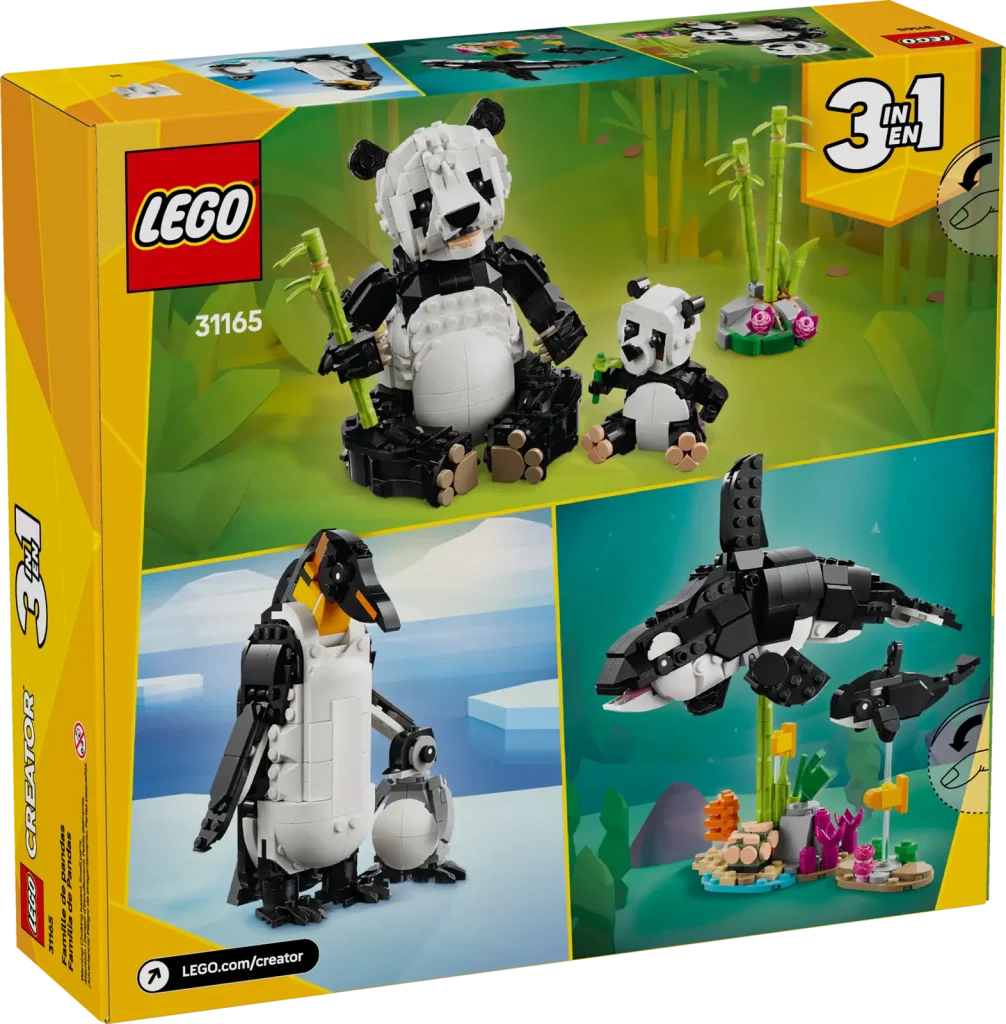 LEGO Creator 31165 Wild Animals Panda Family box  1006x1024