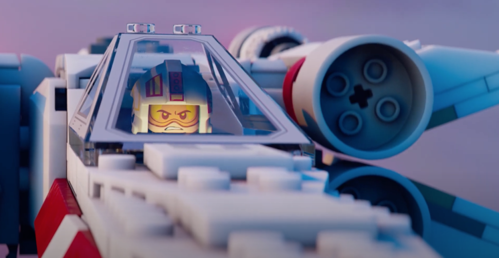 LEGO Star Wars X wing vs TIE Fighter Celebrate the Season short 4 1024x529